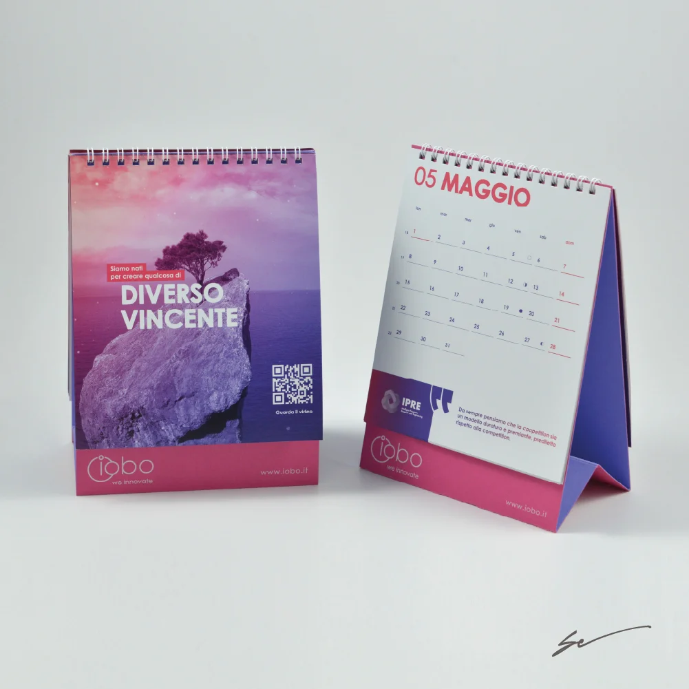 stampa calendari personalizzati con piedino