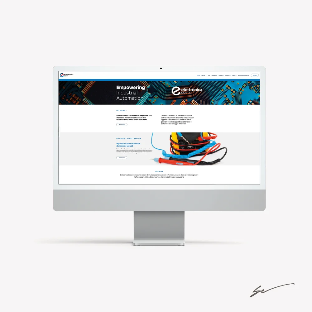 Sitoweb desktop Sitoweb desktop
