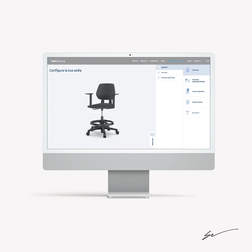 Sito web configuratori di prodotto Sito web configuratori di prodotto
