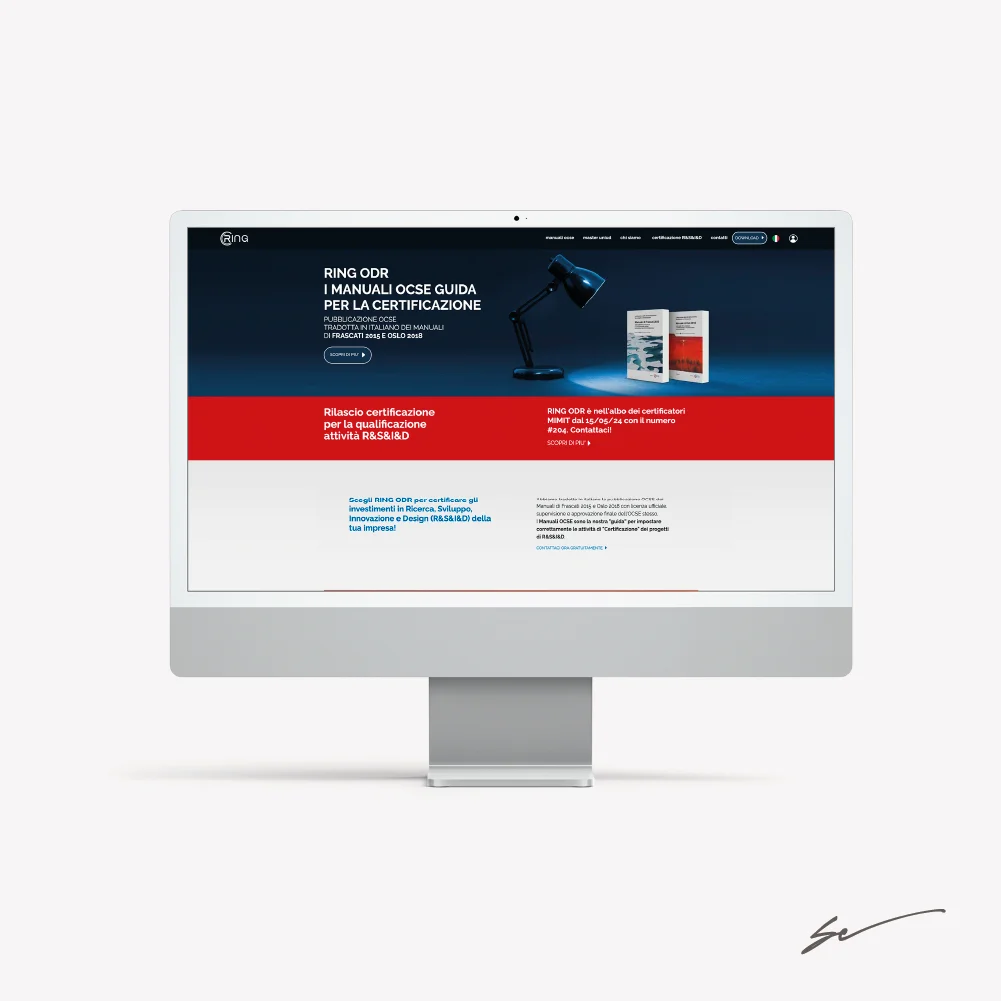 Sitoweb desktop Sitoweb desktop