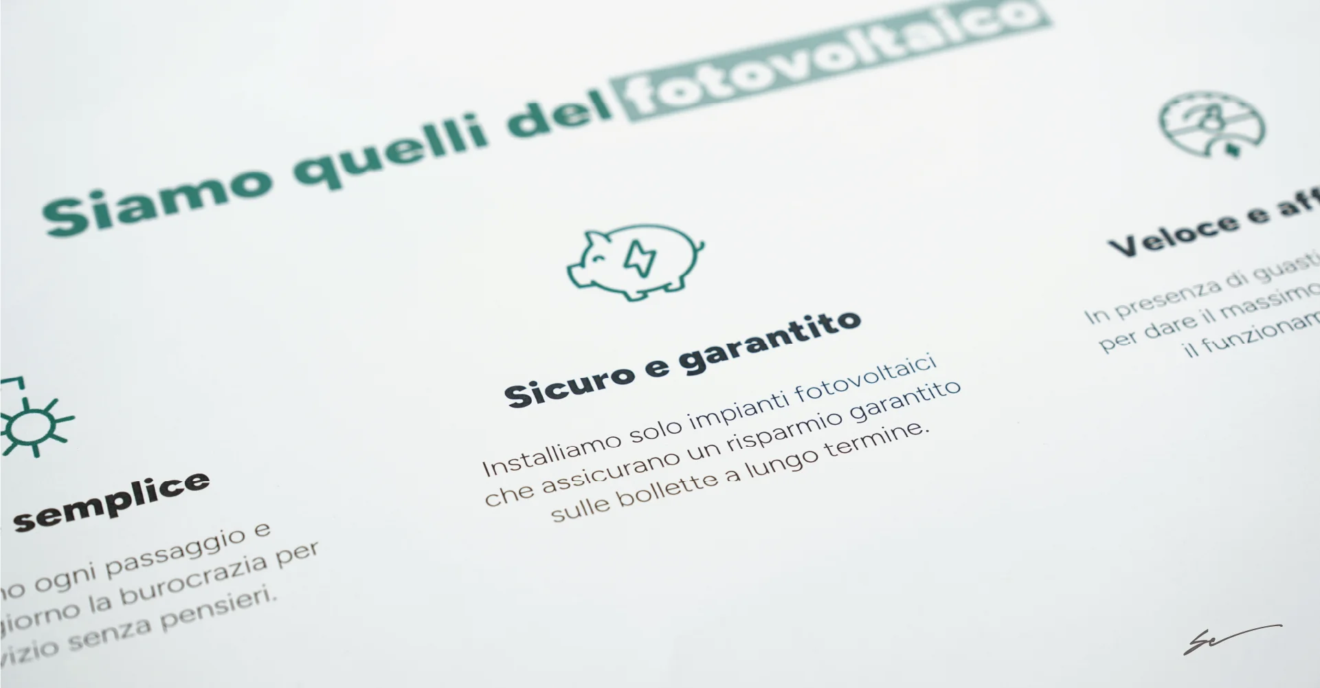 Grafica icone per materiale pubblicitario Grafica icone per materiale pubblicitario